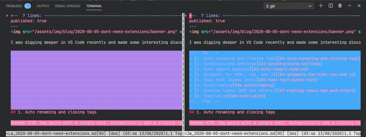 good diff merge tool for mac vs git